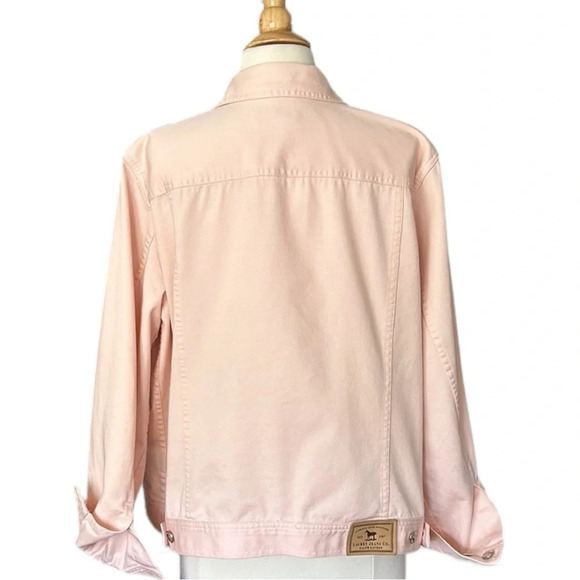 RALPH LAUREN JEANS CO. Jean Jacket Western Casual Light Pink Denim, Size 1X - Picture 7 of 15